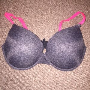 VS Pink grey push up bra